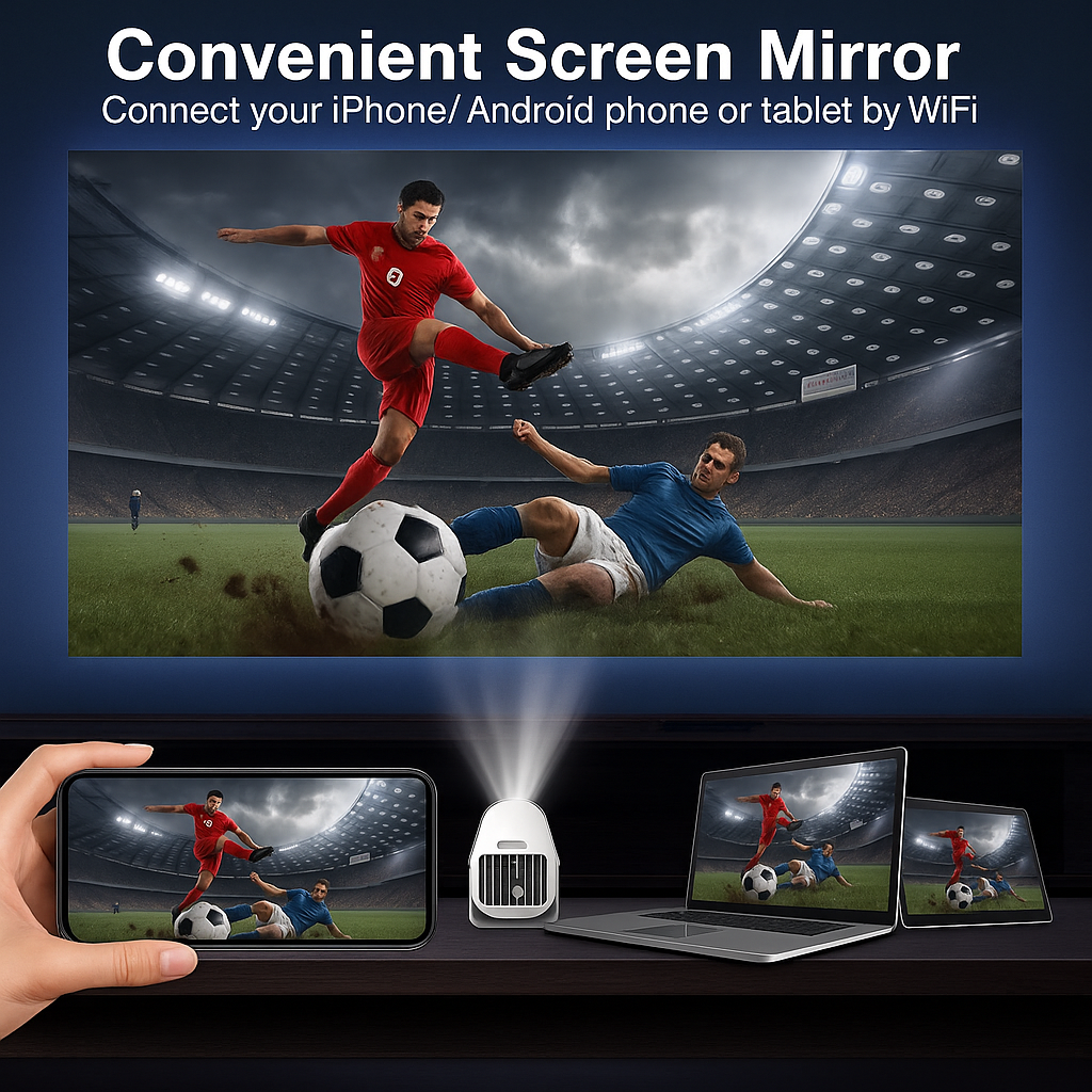 Mini Proyector portátil Android FullHD